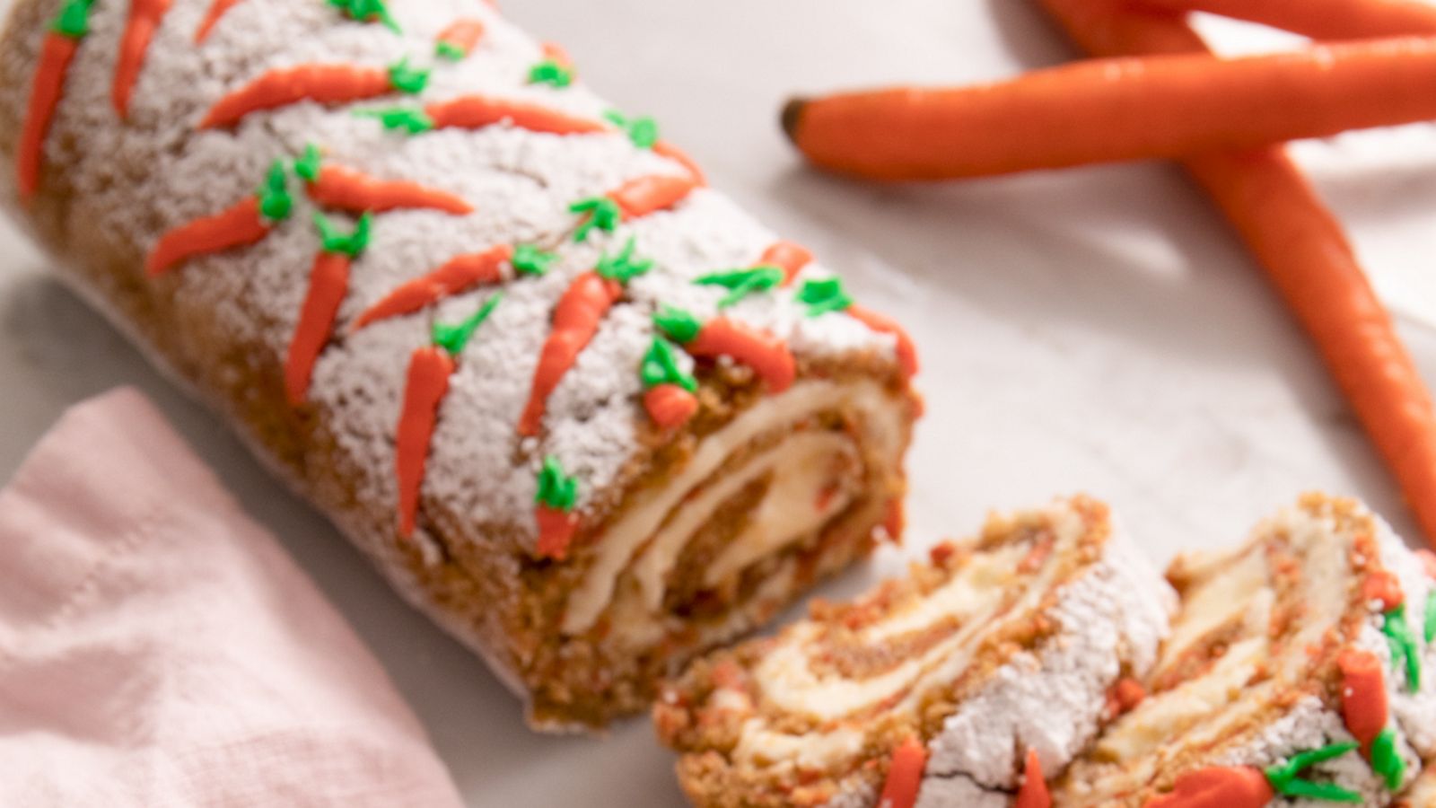 VIDEO: Our mouths are watering over this carrot cake roll