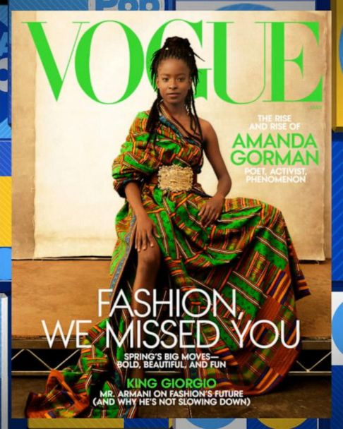 Amanda Gorman stars on the cover of Vogue magazine's May 2021 issue - Good  Morning America