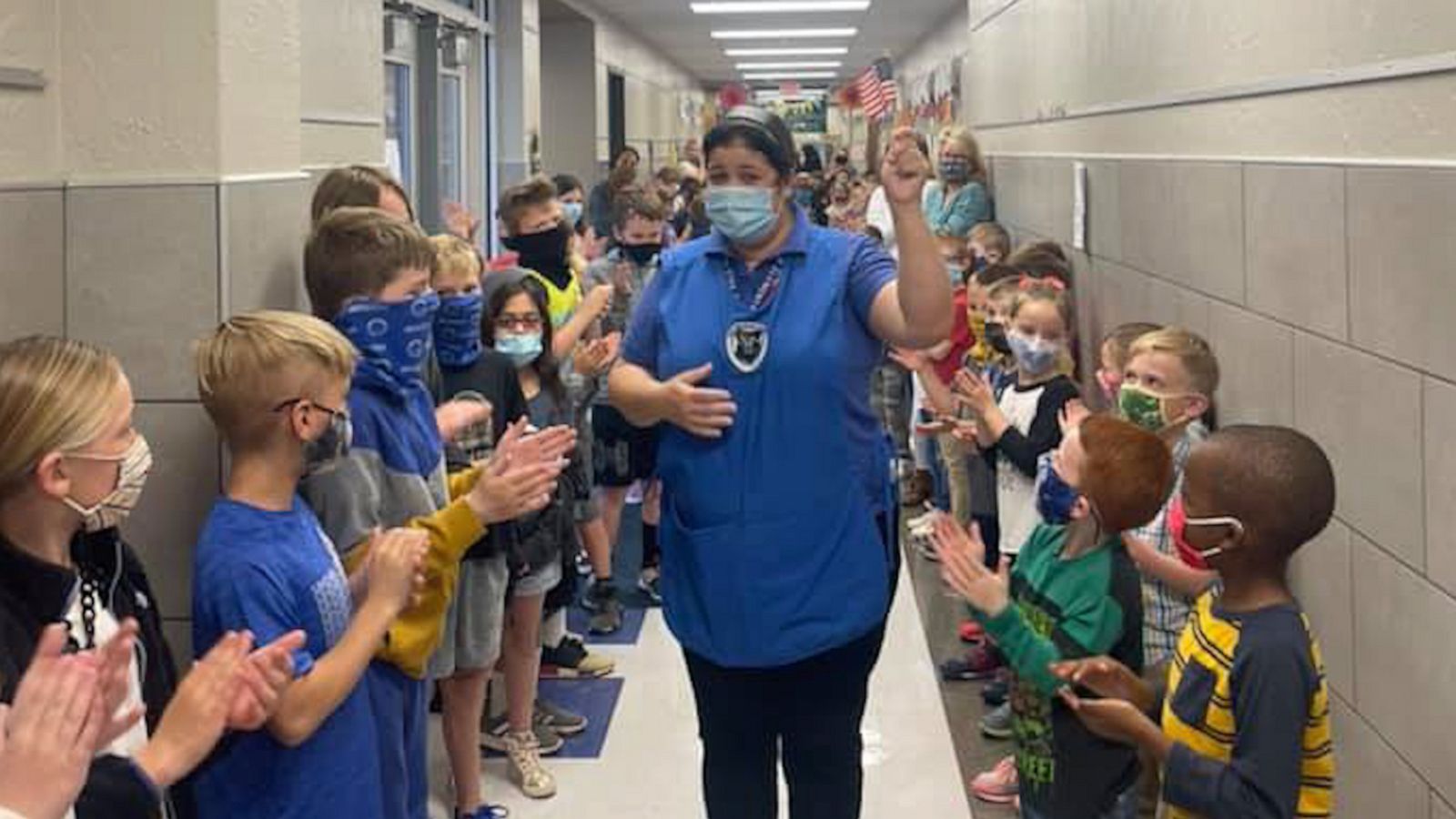 VIDEO: Entire school celebrates cafeteria manager passing her citizenship test