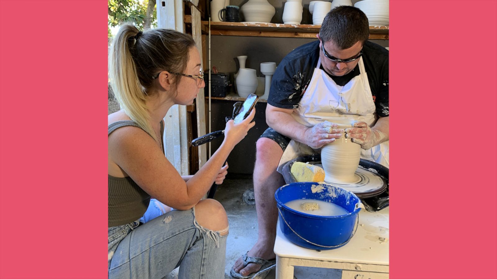 VIDEO: Man with progressive sight and hearing loss finds healing through pottery