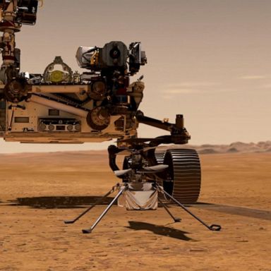 VIDEO: NASA Ingenuity makes historic first helicopter flight on Mars