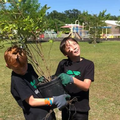 VIDEO: 4th-grade students create a tree-planting club to help school be more eco-friendly 