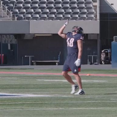 VIDEO: Super Bowl champion Rob Gronkowski sets a new Guinness World Record catching a pass dropped from 600 feet in the air