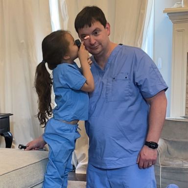 VIDEO: Daughter wants to be a doctor one day, and dad is here to help