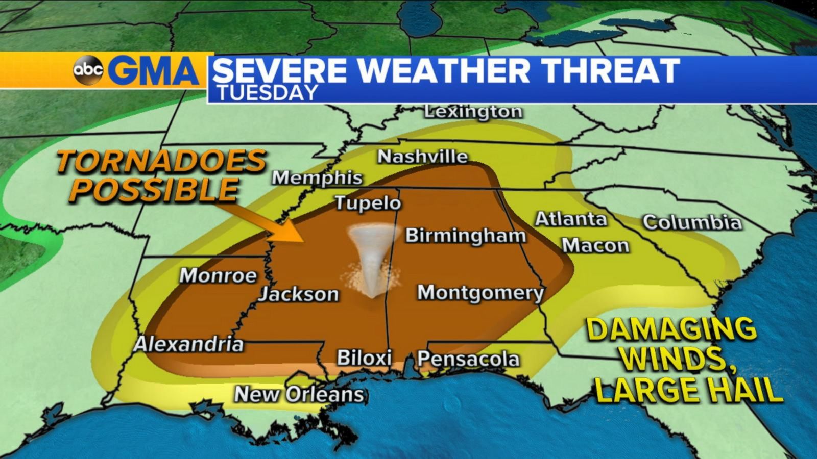 VIDEO: Where severe weather threat is heading next