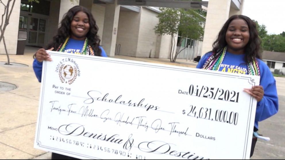 Identical twins score more than $24M in college scholarship money - ABC ...