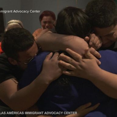 VIDEO: Families reunite after being separated at the border