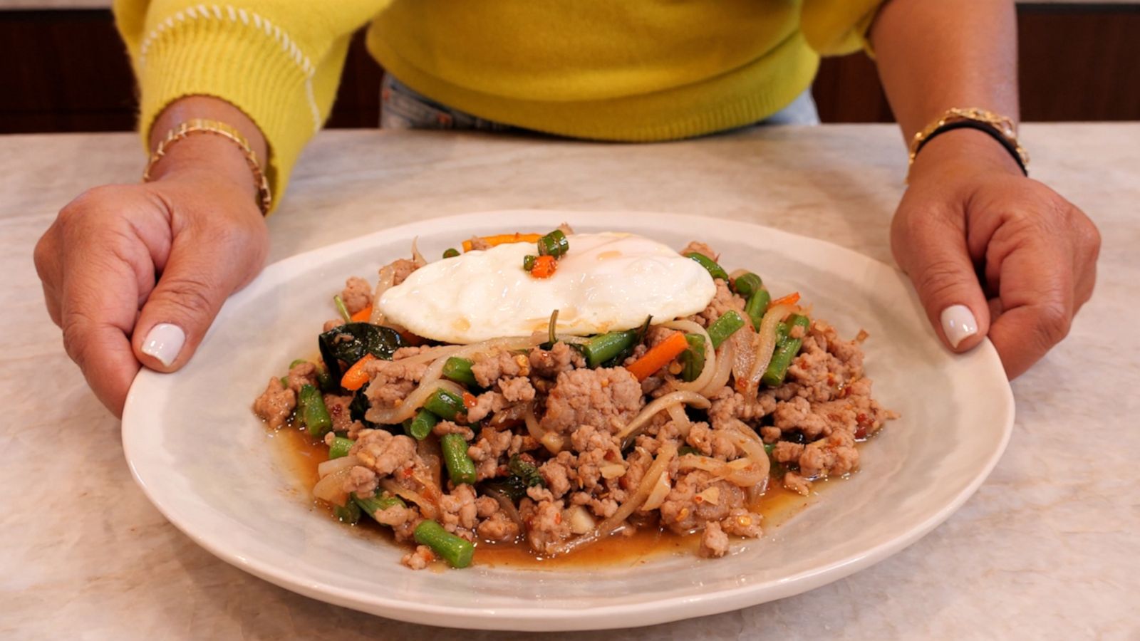 VIDEO: Chrissy Teigen’s mom shows us how to make a restaurant-worthy 5 minute Pork Krapow