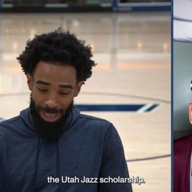 VIDEO: Utah Jazz players surprises students with scholarships