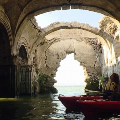 VIDEO: Once-underwater church in Mexico reemerges because of drought