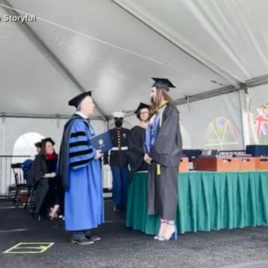 VIDEO: Marine surprises sister at graduation