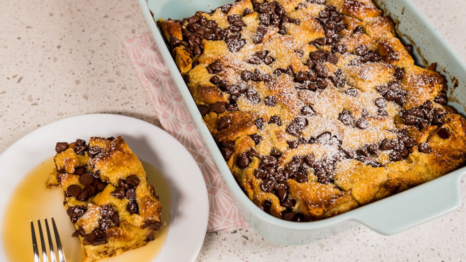 VIDEO: How to make the perfect sweet brunch treat, a Chocolate Chip French Toast Casserole