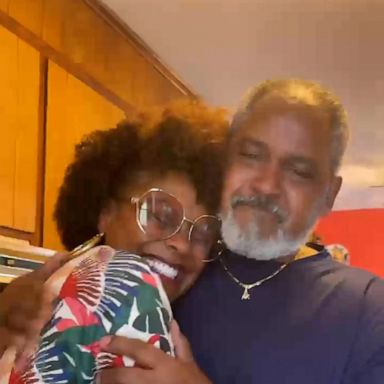 VIDEO: Chef Tabitha Brown hugs her dad for the first time in 524 days 