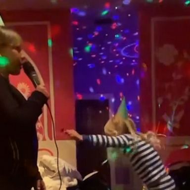 VIDEO: Pink's son adorably tries to steal the show at his big sister's birthday party 