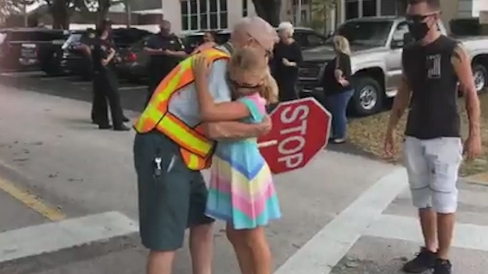 VIDEO: 95-year-old crossing guard is celebrated by his elementary school