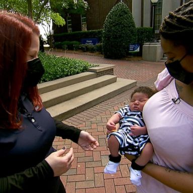 VIDEO: Mom reunites with 911 operator who helped deliver her baby at home