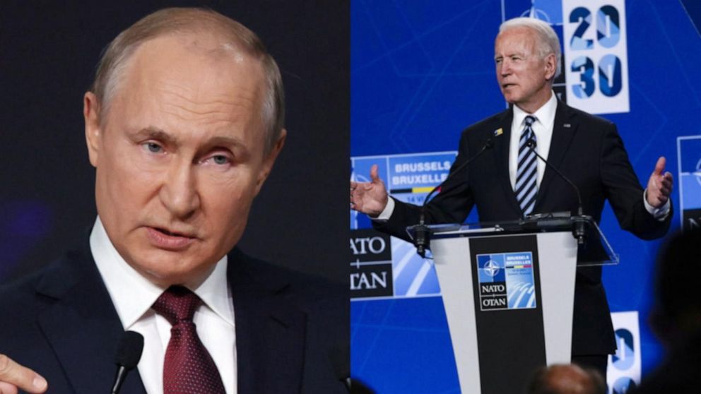 President Biden calls Vladimir Putin a ‘worthy adversary’ | GMA