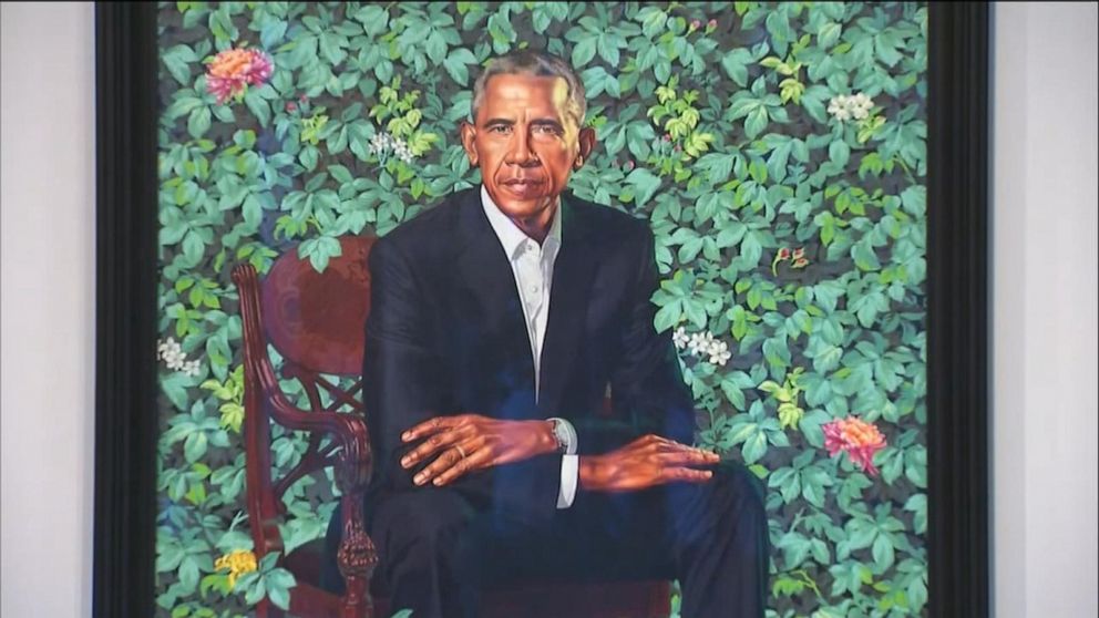 The Obamas Official Portraits On Nationwide Tour Video Abc News 5963