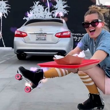 VIDEO: Retro roller skating hot dog vendors will make you feel like you’re living in a movie 