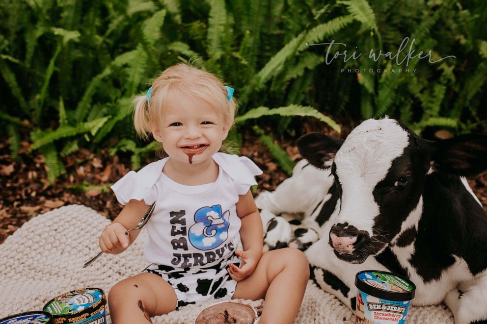 PHOTO: Tanner's mom said she got to eat chocolate ice cream for being such an adorable model.