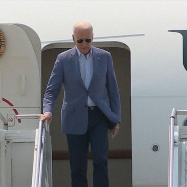 VIDEO: Biden returns to DC after traveling across country to promote vaccine efforts 