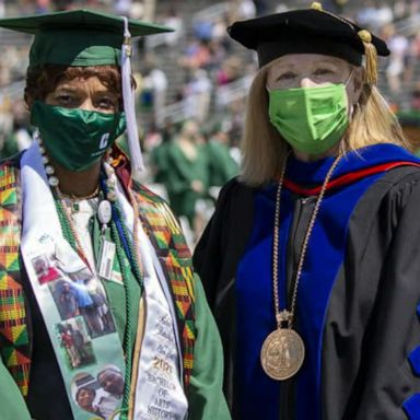 VIDEO: UNC Charlotte student who overcame hearing loss as a teen graduates