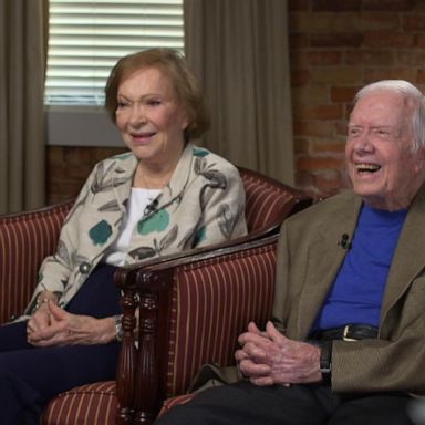 VIDEO: Former President Jimmy Carter celebrates wedding milestone