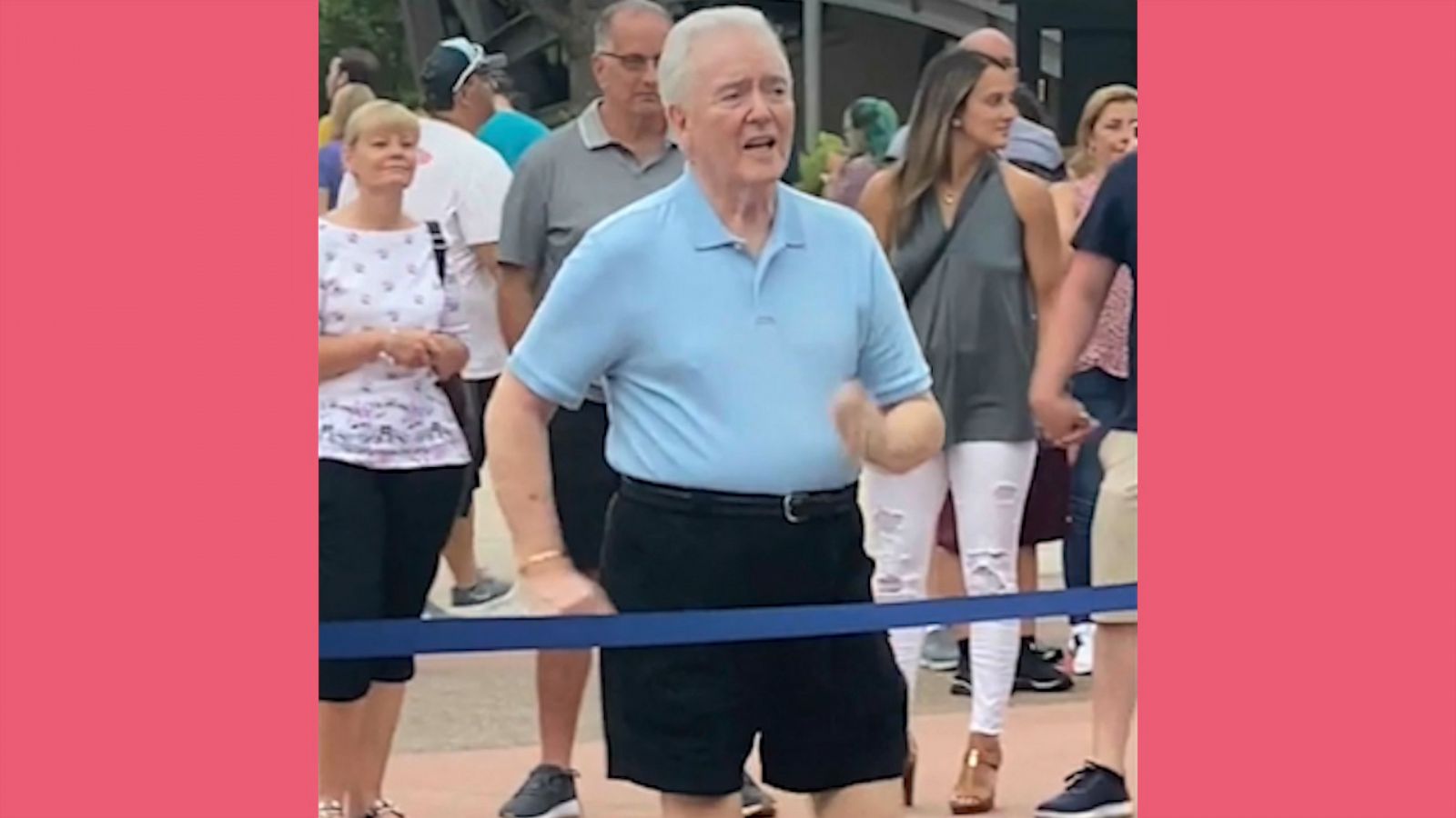 VIDEO: Man lets loose with upbeat dance moves at Disney Springs