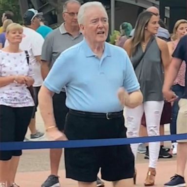 VIDEO: Man lets loose with upbeat dance moves at Disney Springs