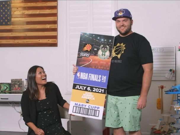 Inspiring nurse surprised with tickets to Game 1 of NBA finals