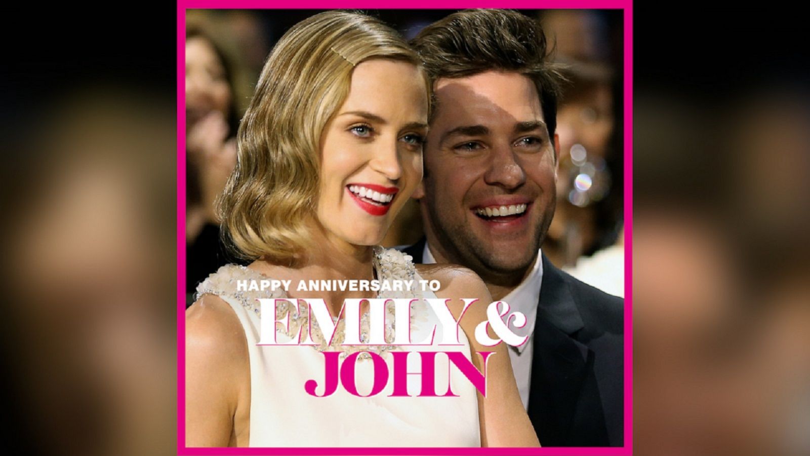 VIDEO: Happy anniversary Emily Blunt and John Krasinski