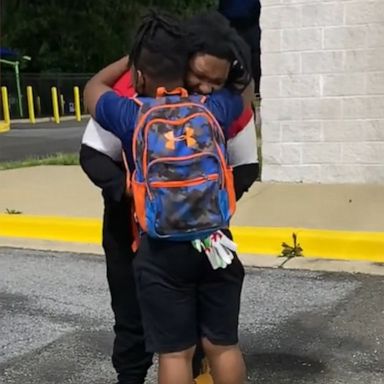 VIDEO: Dad surprises son with emotional reunion after prison release 