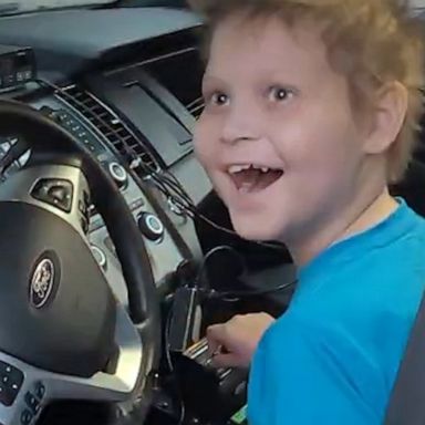 VIDEO: Police teach boy who’s cancer is in remission how to use a police siren 