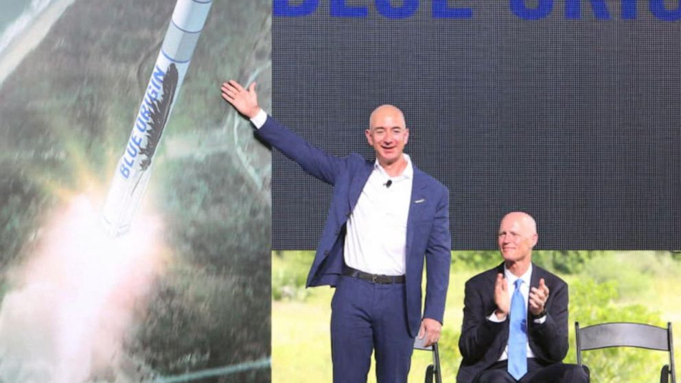 Bezos Blue Origin Gets Ok To Send Him 3 Others To Space Abc News