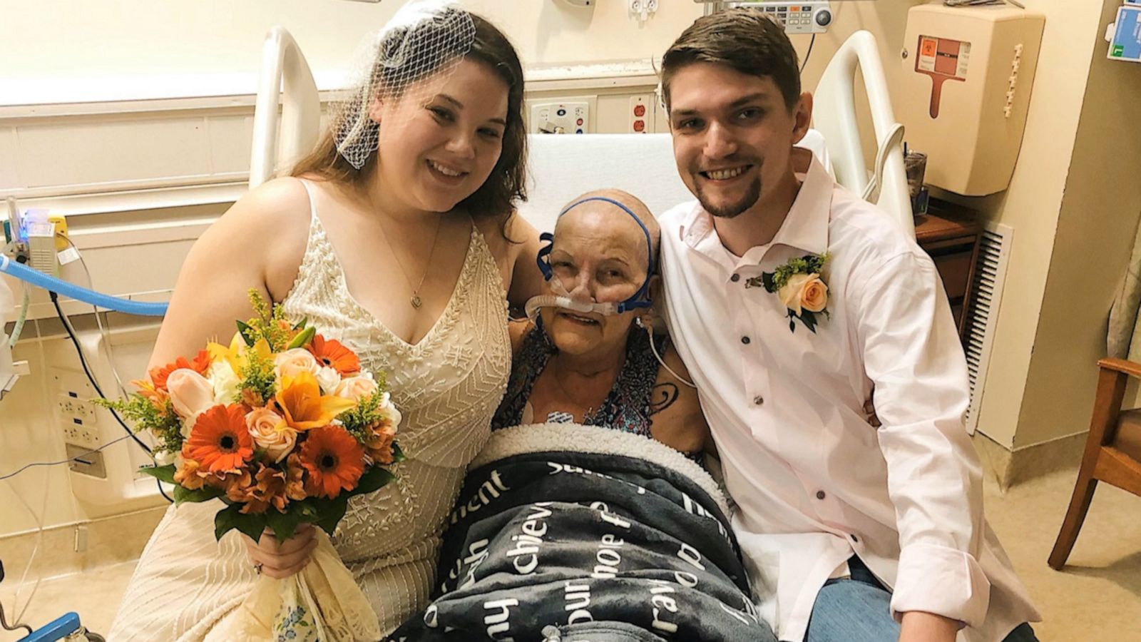 VIDEO: Granddaughter gets married at hospital for terminally ill grandmother