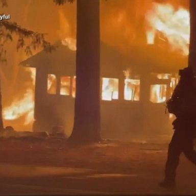 VIDEO: Wildfires on the move, spreading across 11 states