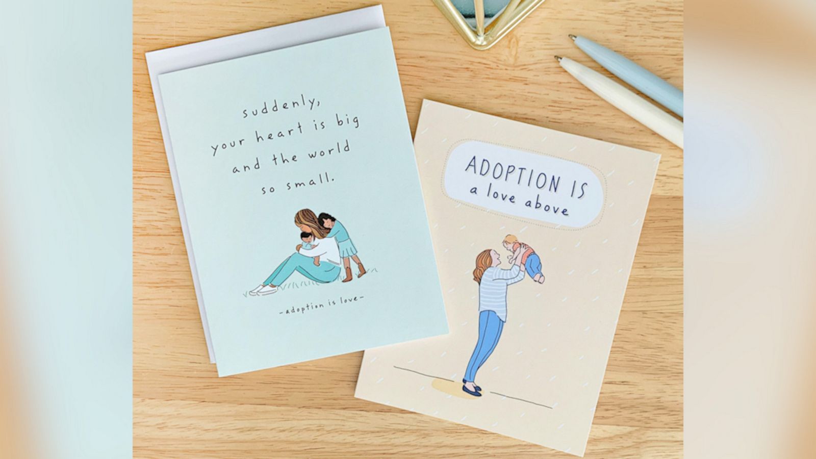 VIDEO: Moms create greeting cards for adoption journey