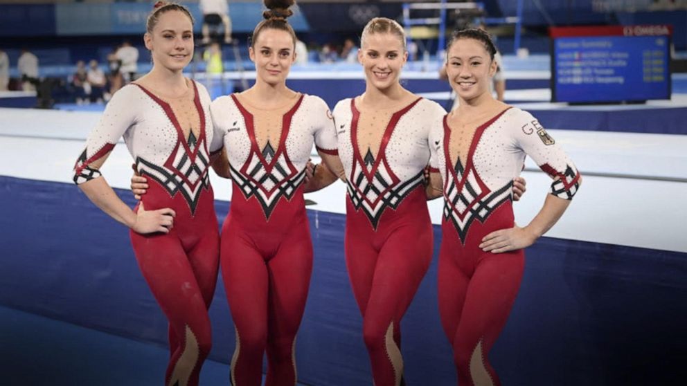 German Gymnastics Team Wears Full Length Unitards At Tokyo Olympics Video Abc News