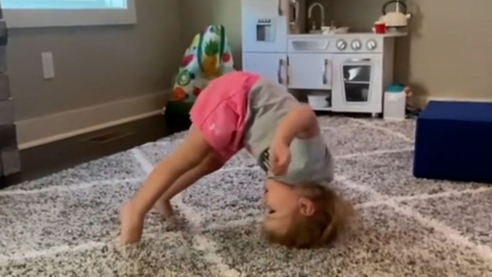 VIDEO: 1-year-old is all of us attempting a gymnastics routine after watching the Olympics