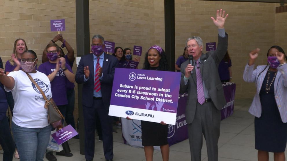 New Jersey teachers surprised with school supplies | GMA