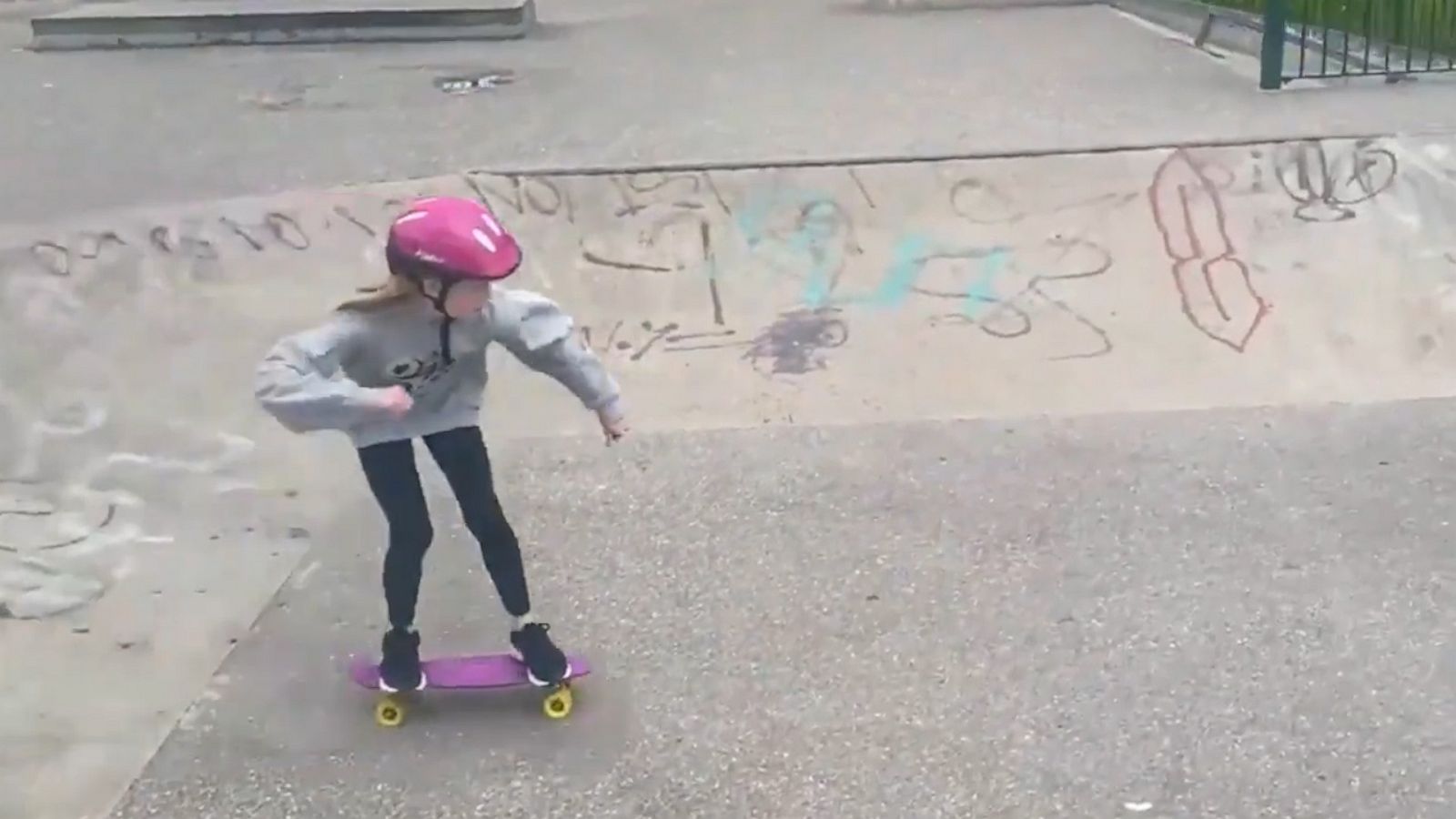 VIDEO: We want to be on this 10-year-old skater’s level