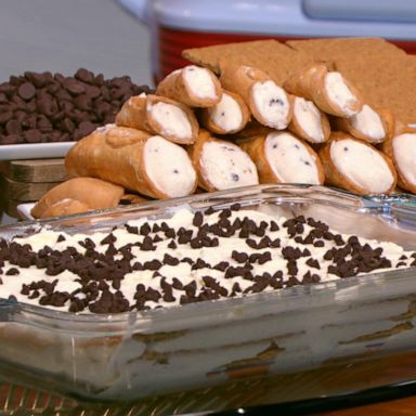 VIDEO: Take a bite out of summer with this cannoli ice box cake