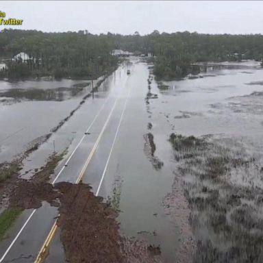 VIDEO: Tropical Storm Fred heads north after making landfall