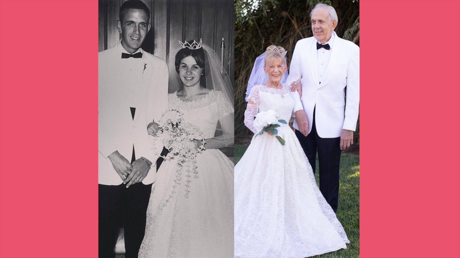 VIDEO: Grandparents recreate wedding photos on 59th anniversary and we're tearing up