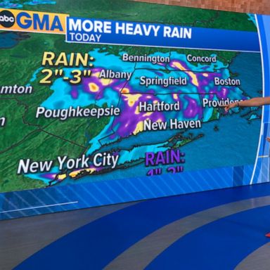 VIDEO: Henri to continue to bring rain to Northeast