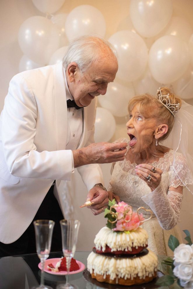 Karen and Gary Ryan recreated their wedding to celebrate their 59th anniversary.
