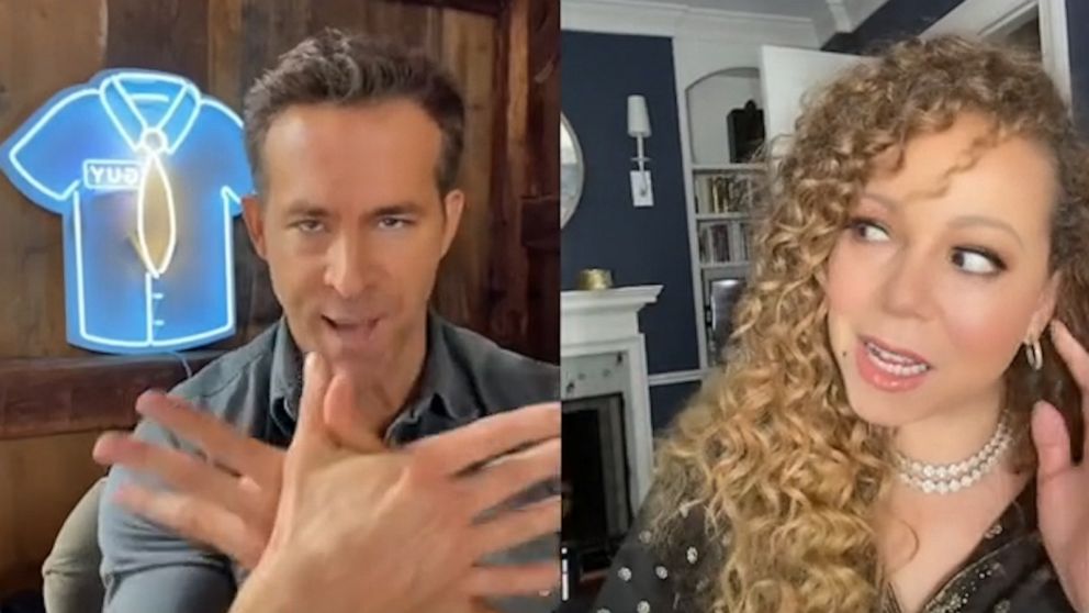 Mariah Carey and Ryan Reynolds lip sync Fantasy on TikTok