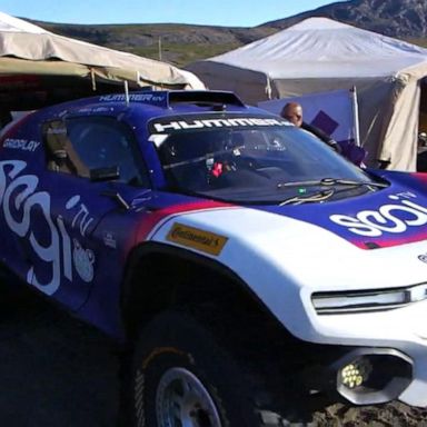 VIDEO: Electric truck race gets underway to draw attention to climate change in Greenland