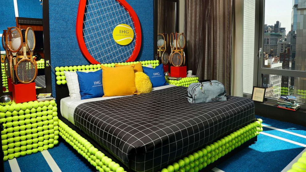 PHOTO: IHG Hotels & Resorts has created a one-of-a-kind hotel suite for tennis fans to book during the U.S. Open.