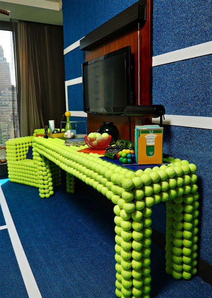 PHOTO: The 'Tennis in Wonderland' suite at the Kimpton Hotel Eventi in New York City is available to book from September 9 through 12 to celebrate the U.S. Open.